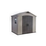 Keter Factor Apex Garden Storage Shed 8×6 Ft Beige/Brown