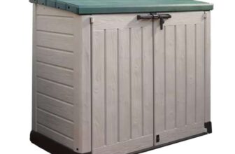 Keter Store It Out Max 1200L Garden Storage Box -Beige/Green