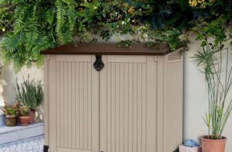 Keter Store It Out Midi 880L Garden Storage Box -Beige/Brown