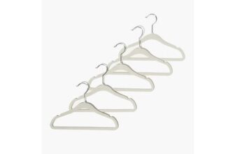 Kids 5 Pack Grey Velour Hangers