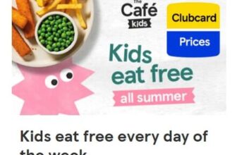 Kids Eat FREE All Summer With An Adult Purchase In AParticipating Tesco Cafe