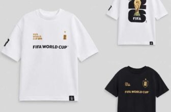 Kids White Official FIFA Graphic Textured Mini Me T-Shirt / Black Official FIFA Graphic Mini Me T-Shirt – free click and collect