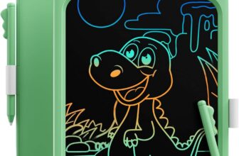 Kikapabi LCD Writing Tablet,10 inch Doodle Board Drawing Pad Tablet with Lock Function, Erasable, Portable, Educational Learning Unicorn Toy Gifts for 3 4 5 6 7 8 9 Years Old Girls Toddlers (Green)