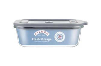 Kilner Fresh Storage 0.63 Litre Airtight Glass Container Durable Leakproof Lid