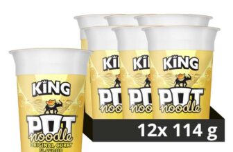 King Pot Noodle Original Curry – 12 x 114g. Also Beef and Tomato Flavour