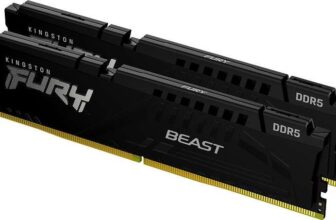 Kingston FURY Beast 64GB 6000MT/s DDR5 CL36 DIMM (Kit of 2) Black