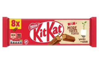 KitKat 2 Finger Milk Chocolate Biscuit Bars 8 Pack (8 x 20.7 g) (£1.49 S&S)