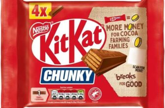 KitKat Chunky Milk Chocolate Bar with Crispy Wafer Biscuit – (4 x 40g) £1.27 SS