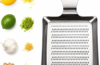 Kitchen Flat Ginger Garlic Grater, Stainless Steel, 7.5 x 7.2cm, 65g, Dishwasher Safe