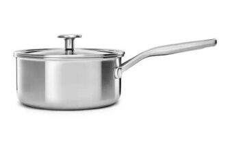 KitchenAid Multi-Ply Stainless Steel 3ply 20cm Saucepan with Lid