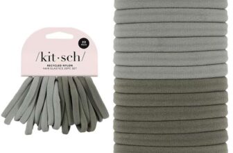 Kitsch Soft Nylon Hair Ties No Damage 20pcs – Hair Bands, Strong Stretchy Hairbands & Hair Bobbles – Sold by KITSCH LLC / FBA