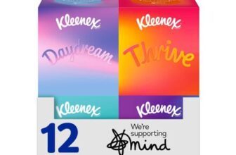 Kleenex Take a Moment Collection Facial Tissues – Multipack 12 Cube