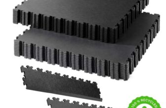 Klikflor RX500 7mm Recycled Garage Floor Bundle (495 x 495 x 7mm) – 52 Tiles & 5 Ramps in Black & Graphite 13m² – Sample Swatch Available