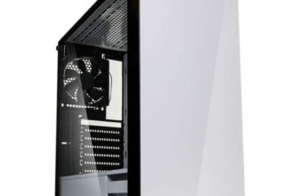 Kolink Stronghold Midi Tower Gaming Case – White Tempered Glass Side Window with 2 pre-installed fans (free delivery with code)