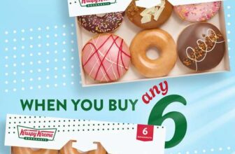 Krispy Kreme 6 Free doughnuts when you buy any 6