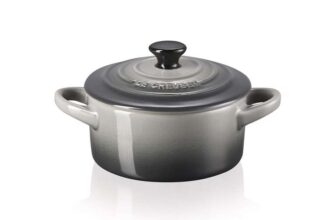 LE CREUSET Stoneware Petite Round Casserole, 0.25 L, Flint
