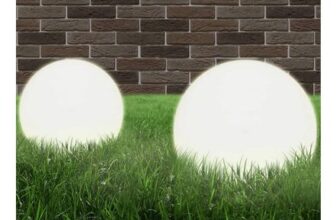 LED Bowl Lamps 2 Pcs Spherical 20 Cm PMMA