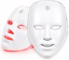 LED Red Light Therapy Face Mask Advanced, 7 Colour Treatment, Anti-Aging Skin Health Care Product Treatment, USB Rechargeable, Professional Facial Beauty Skincare Device Adjustable