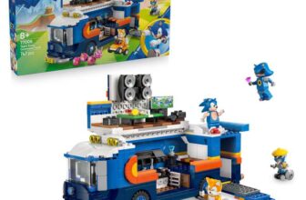 LEGO 77006 Sonic the Hedgehog Team Sonic Command Truck Toy – Interactive Set with an ATV Car & 5 Figures