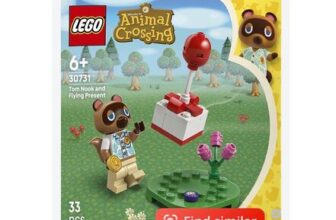 LEGO Animal Crossing Tom Nook and Flying Present Polybag, Set 30731, Ages 6