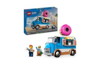 LEGO City Doughnut Truck Toy, Set with 2 Minifigures