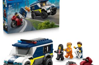 LEGO City Police Prisoner Transport Van Toy – Model Truck Kit