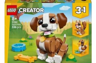 LEGO Creator 3 in 1 Cute Animals: Playful Puppy Dog Construction Set 31382