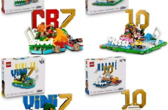 LEGO Editions Football Highlights Cristiano Ronaldo 43012 / Messi 43011 / Vini Jr. 43027 / Kylian Mbappé 43013 Football Highlights Free C&C