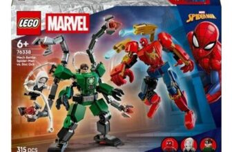 LEGO Marvel Mech Battle Spider-Man vs Doc Ock Construction Set 76338