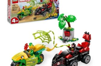 LEGO Marvel Spin and Electro Dinosaur Vehicle Chase Set 11198