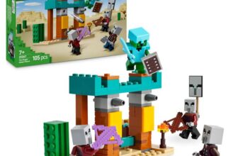 LEGO Minecraft The Illager Desert Patrol – Building Toy with Figures incl. a Pillager, Vindicator and Cactus Knight 21267
