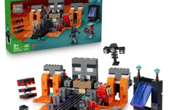 LEGO Minecraft Wither Battle – Interactive Toy with Crimson Warrior, Strider, Magma Cube & 2 Wither Skeleton Mob Figures — 21590