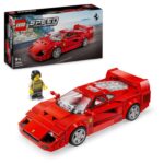 LEGO Speed Champions Ferrari F40 Supercar Buildable Vehicle, Toy Model Car for 9 Plus Year Old Boys & Girls, with Driver Minifigure, 76934