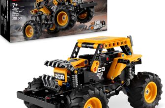LEGO Technic Monster Jam DIGatron Pull-Back Truck Toy – Vehicle Building Set for 7 Year Old Boys & Girls Who Love Creative Play – Gift Idea 42199