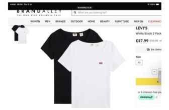 LEVIS White/Black 2 Pack Logo Cotton T-Shirt