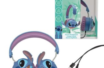LEXIBOOK, Disney Stitch, Stitch 3D Wired Stereo Headphones, HP015D