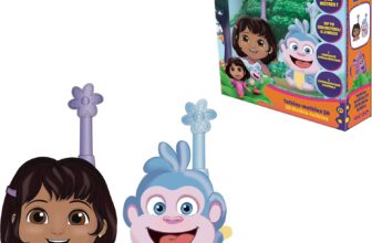 LEXIBOOK, Dora the Explorer, Dora 3D Walkie-Talkies, Pink Blue, TW18DOR