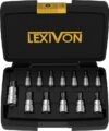 LEXIVON Tamper Proof Torx Bit Socket Set, Premium S2 Alloy Steel 13-Piece Security Star T8 – T60 Set Enhanced Storage Case (LX-146)