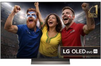 LG OLED55C56LB 55 OLED Smart Television, Umber Brown, 4K Ultra HD, G Rated – 5 Year Warranty