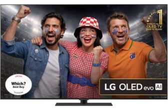 LG OLED65G56LS 65 OLED Smart Television, 4K Ultra HD, Silver