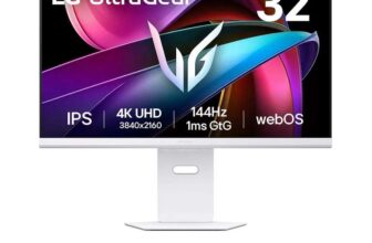 LG UltraGear 32 Inch 4K Ultra HD 144Hz IPS Smart Gaming Monitor, 32G810SA-W