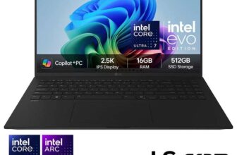 LG gram, Intel Core Ultra 7, 16GB RAM, 512GB SSD, 16 Inch Laptop, 16Z90TL-G.AU75A1 – 2 year warrnaty – Discount applied at checkout