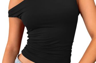 LILLUSORY Summer Off The Shoulder Tops for Women UK Going Out Crop Tank Top Sexy Cute Sleeveless Vest