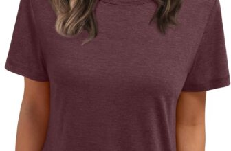 LILLUSORY T Shirts for Women UK Summer Short Sleeve Tops Oversized Basic Casual Tshirts Plus Size Capsule Wardrobe Clothing