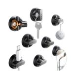 LISEN Magnetic Cable Clips 8-Pack with 4 Adhesive Pads