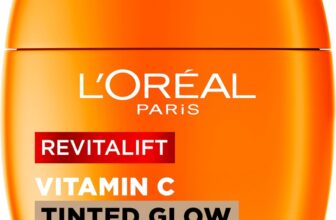 LOréal Paris Revitalift Clinical Vitamin C Tinted Glow Daily Fluid SPF 30, SPF 30 Vitamin E, Tinted Glow Moisturiser with SPF and Vitamin C, 40ml