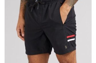 LUKE 1977 Mens Tapehead 2500 Swim Shorts Black