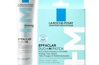 La Roche Posay Effaclar DuoM Anti-Blemish Bundle, Corrective Gel Moisturiser 40ml and 22 Spot Patches
