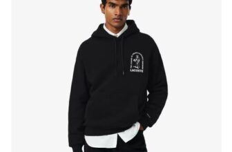 Lacoste Loose Fit Printed Hoodie