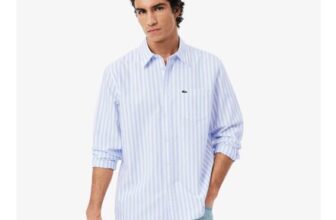Lacoste Regular Fit Striped Oxford Shirt